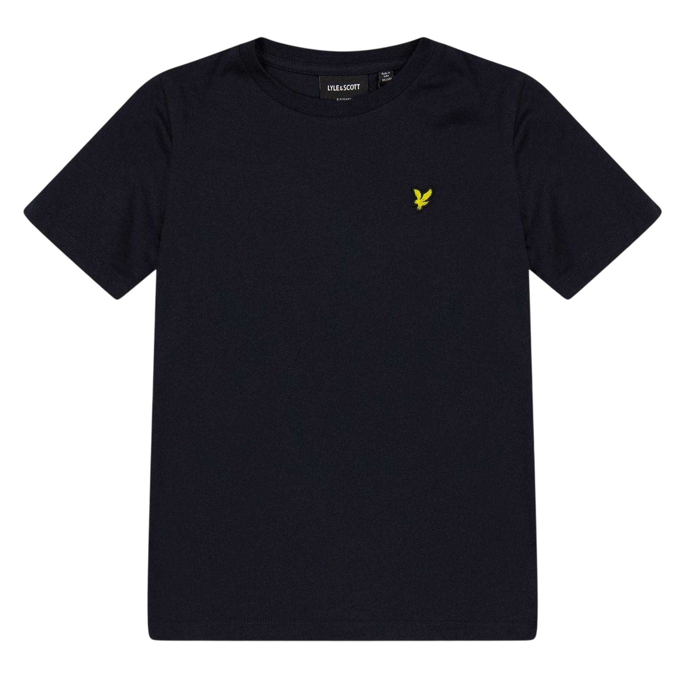Dark Navy - Front - Lyle & Scott Childrens-Kids Minimalist Regular T-Shirt