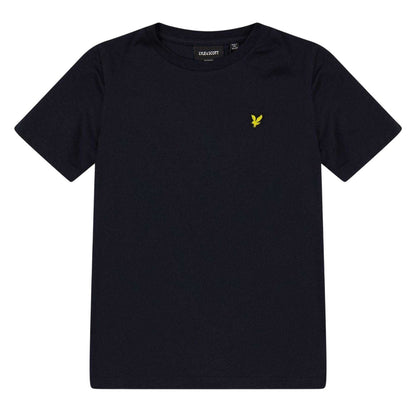 Dark Navy - Front - Lyle & Scott Childrens-Kids Minimalist Regular T-Shirt