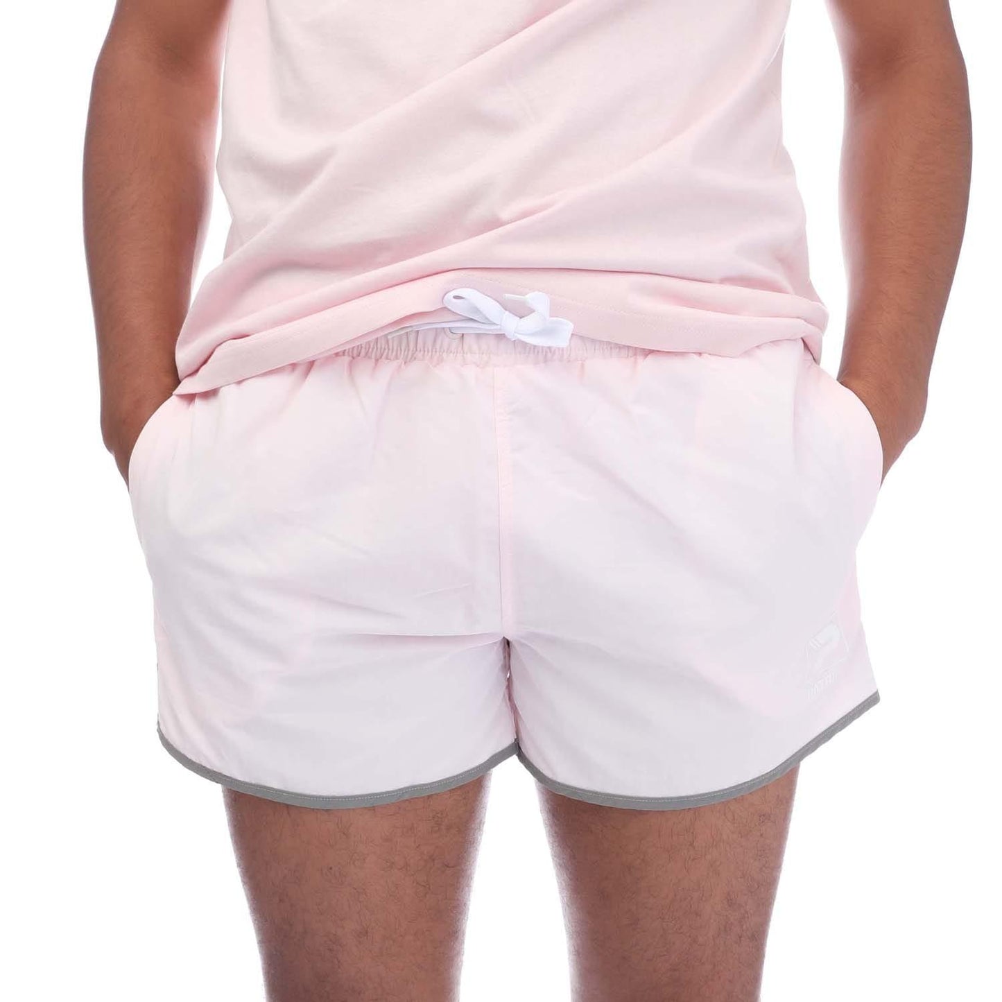 Pink - Front - Patrick Mens Steve Swim Shorts