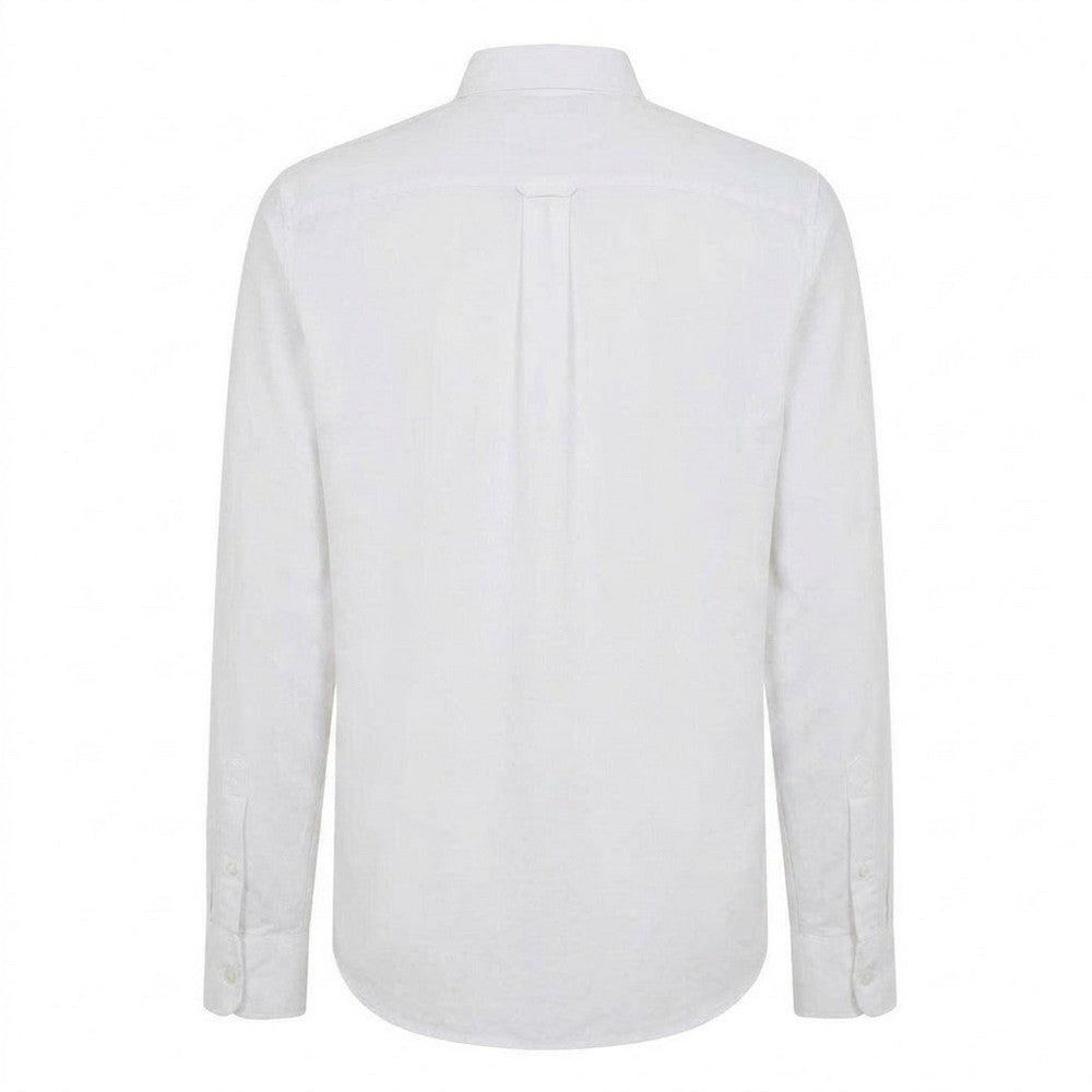 Brilliant White - Back - Original Penguin Mens Oxford Cotton Button-Down Shirt