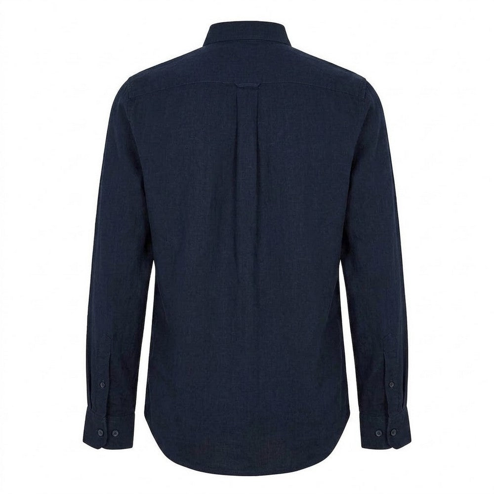 Yale Blue - Back - Original Penguin Mens Oxford Cotton Button-Down Shirt