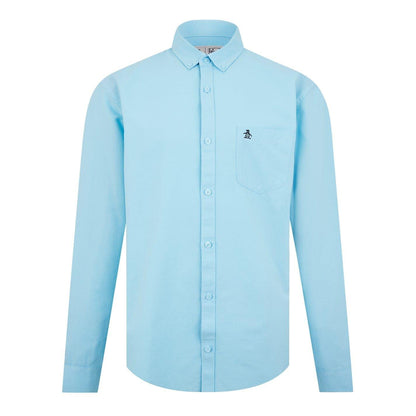 Cool Blue - Front - Original Penguin Mens Oxford Cotton Button-Down Shirt
