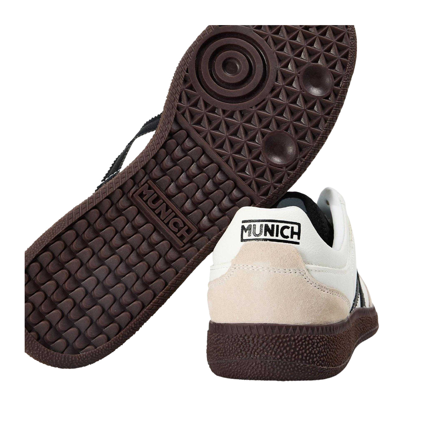 White-Black - Lifestyle - Munich Mens Rumba Suede Shoes