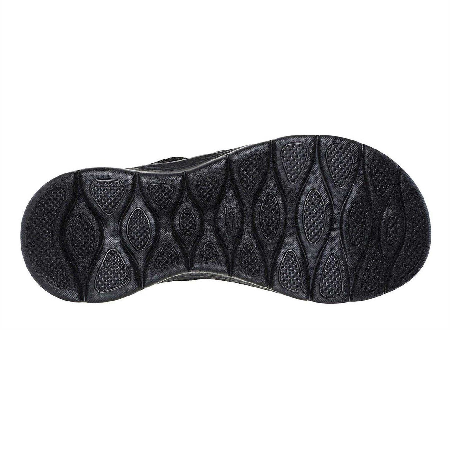 Black - Back - Skechers Womens-Ladies Crossover Flat Sandals
