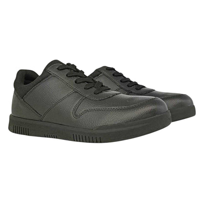 Black - Front - Firetrap Childrens-Kids Alton School Shoes