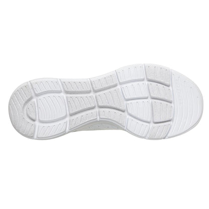 White-Silver - Back - Skechers Womens-Ladies Sketch-Air Dynamight Trainers