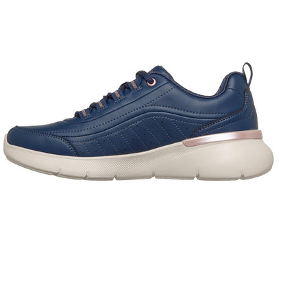 Navy-Rose Gold - Lifestyle - Skechers Womens-Ladies Sketch-Air Dynamight Trainers