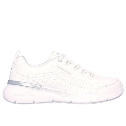 White - Front - Skechers Womens-Ladies Sketch-Air Dynamight Trainers