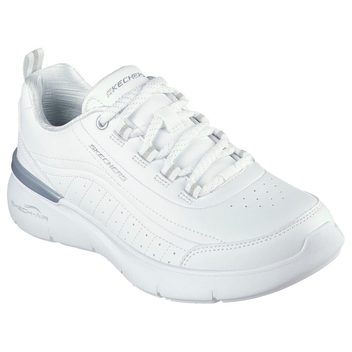 White - Back - Skechers Womens-Ladies Sketch-Air Dynamight Trainers