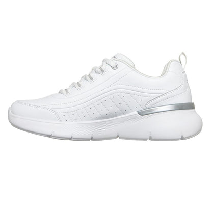 White-Silver - Lifestyle - Skechers Womens-Ladies Sketch-Air Dynamight Trainers