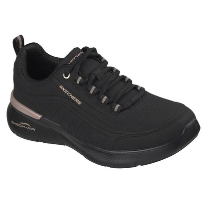 Black-Rose Gold - Front - Skechers Womens-Ladies Sketch-Air Dynamight Trainers