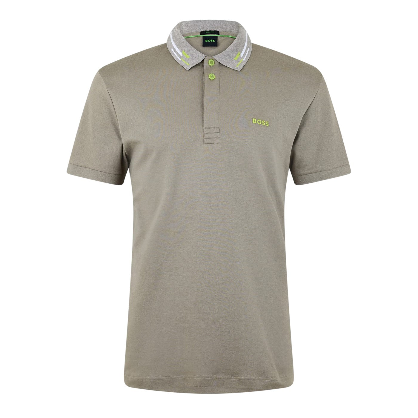 Light Green - Front - Boss Mens Paddy Logo Polo Shirt