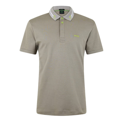 Light Green - Front - Boss Mens Paddy Logo Polo Shirt