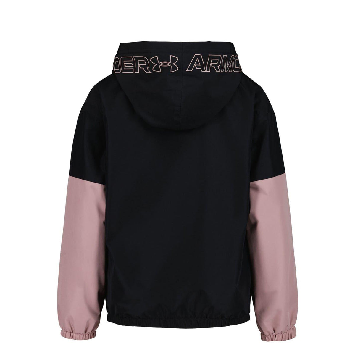 Black-Pink - Back - Under Armour Girls Full Zip Windbreaker