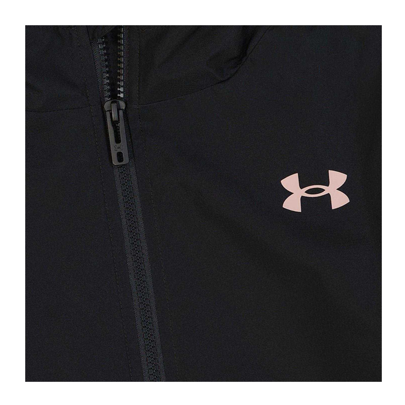 Black-Pink - Lifestyle - Under Armour Girls Full Zip Windbreaker