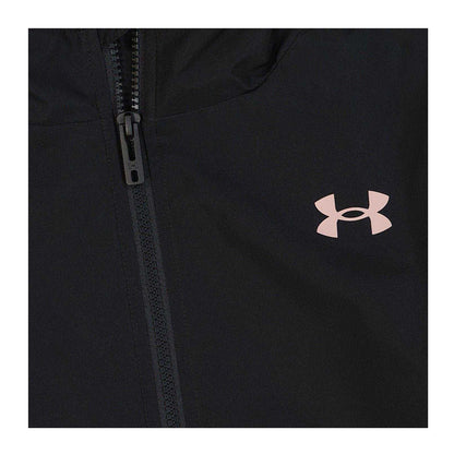 Black-Pink - Lifestyle - Under Armour Girls Full Zip Windbreaker