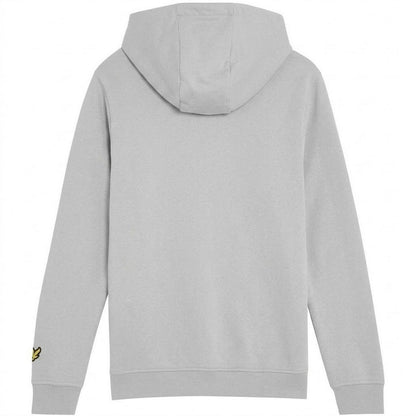 Grey Melange - Back - Lyle & Scott Boys Regular Drawstring Hoodie