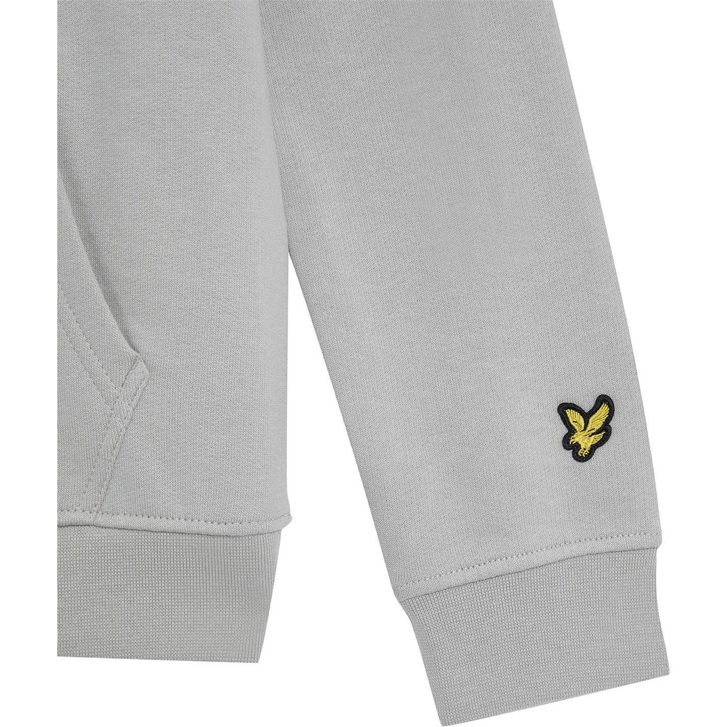 Grey Melange - Side - Lyle & Scott Boys Regular Drawstring Hoodie