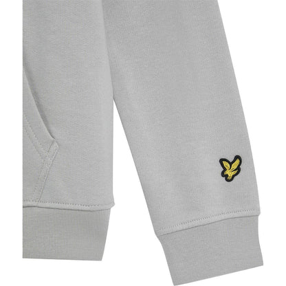 Grey Melange - Side - Lyle & Scott Boys Regular Drawstring Hoodie