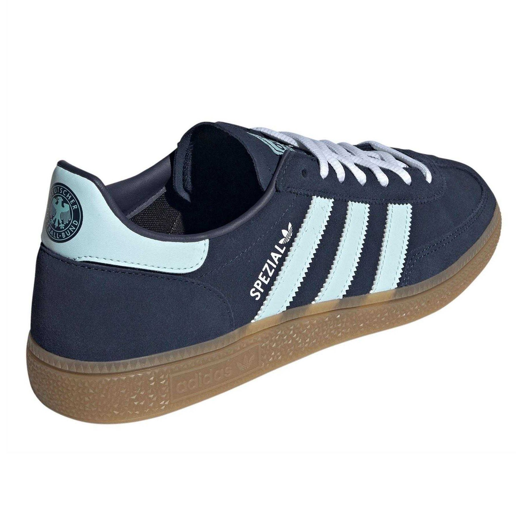 Blue-Aqua - Back - Adidas Mens Spezial Suede Trainers
