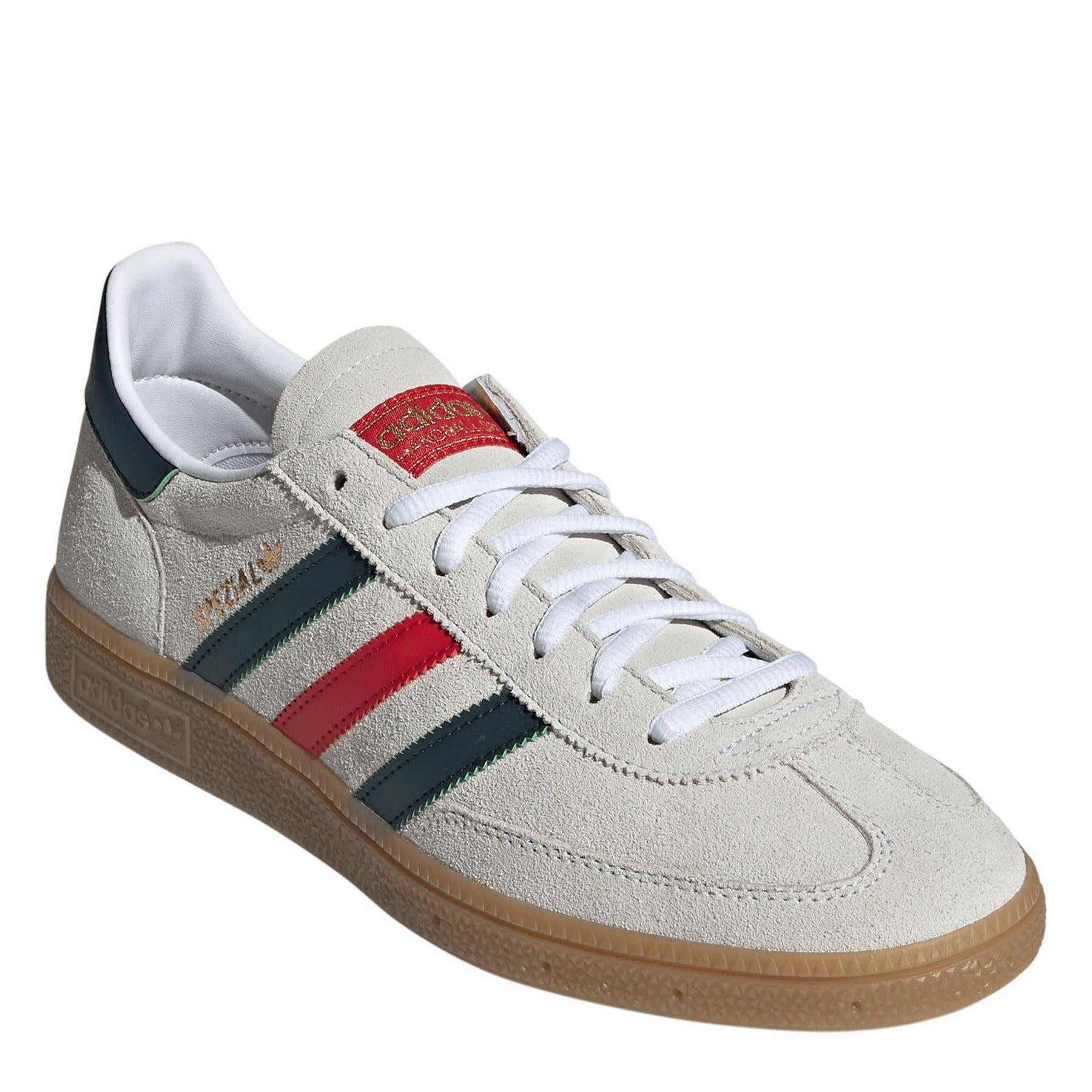 White-Green - Lifestyle - Adidas Mens Spezial Suede Trainers
