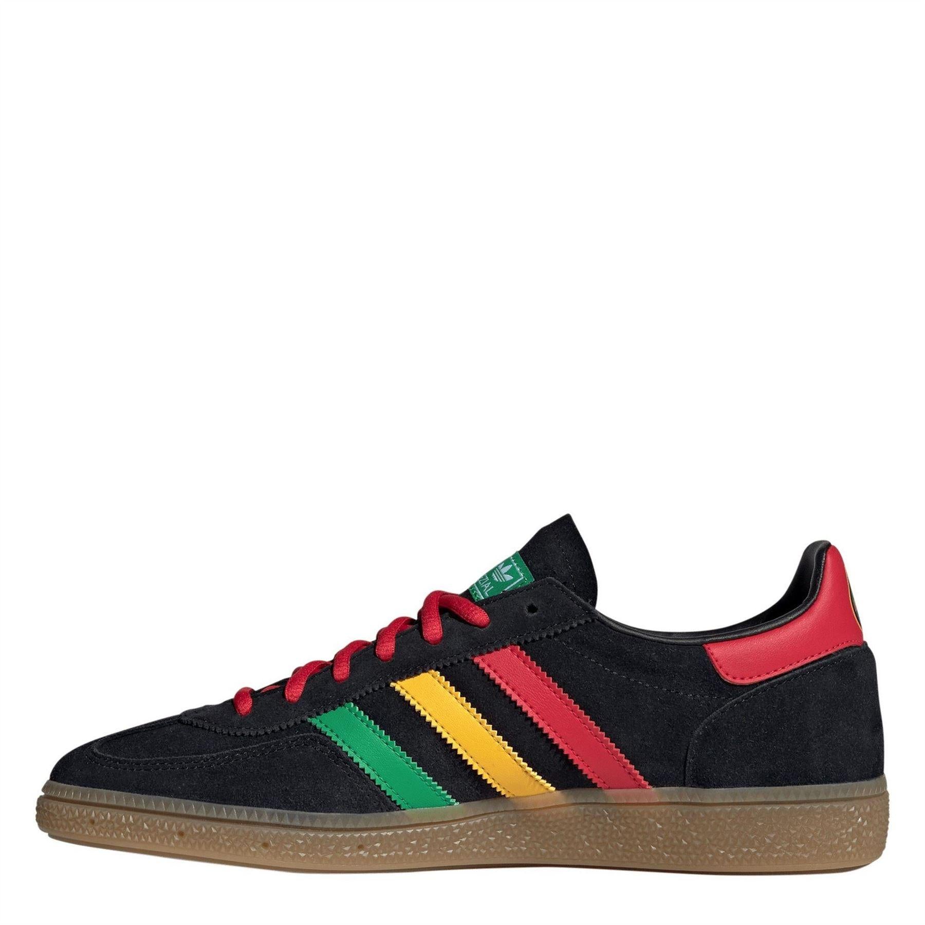 Black-Multicoloured - Back - Adidas Mens Spezial Suede Trainers