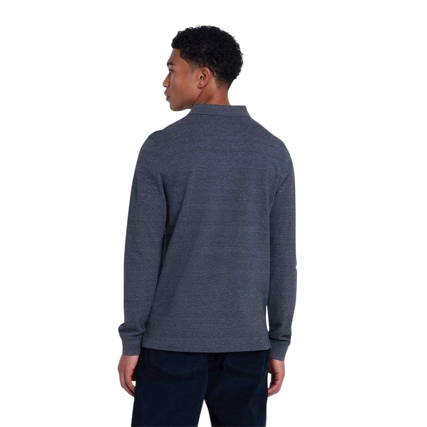 Grey - Back - Farah Mens Regular Polo Shirt