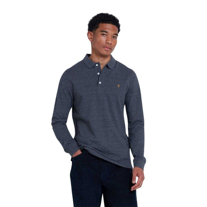 Grey - Side - Farah Mens Regular Polo Shirt