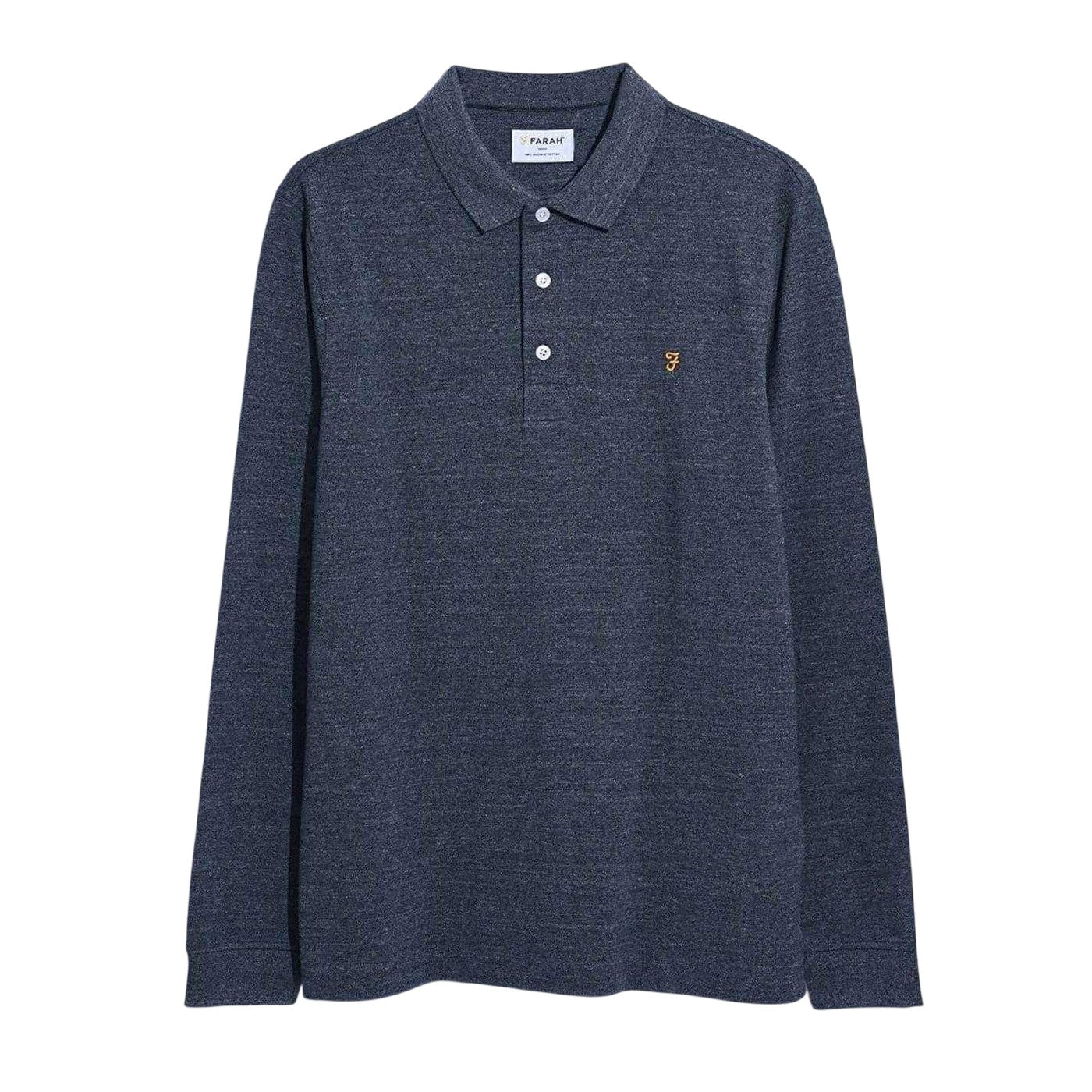 Grey - Front - Farah Mens Regular Polo Shirt