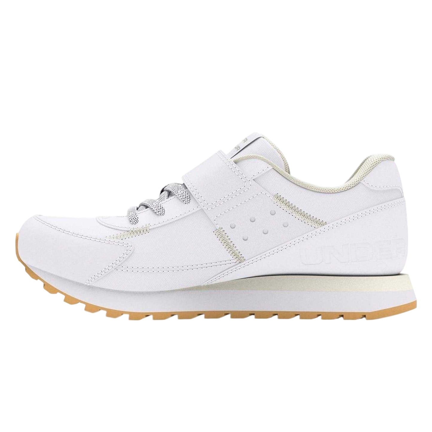White - Back - Under Armour Childrens-Kids Essential Running Trainers