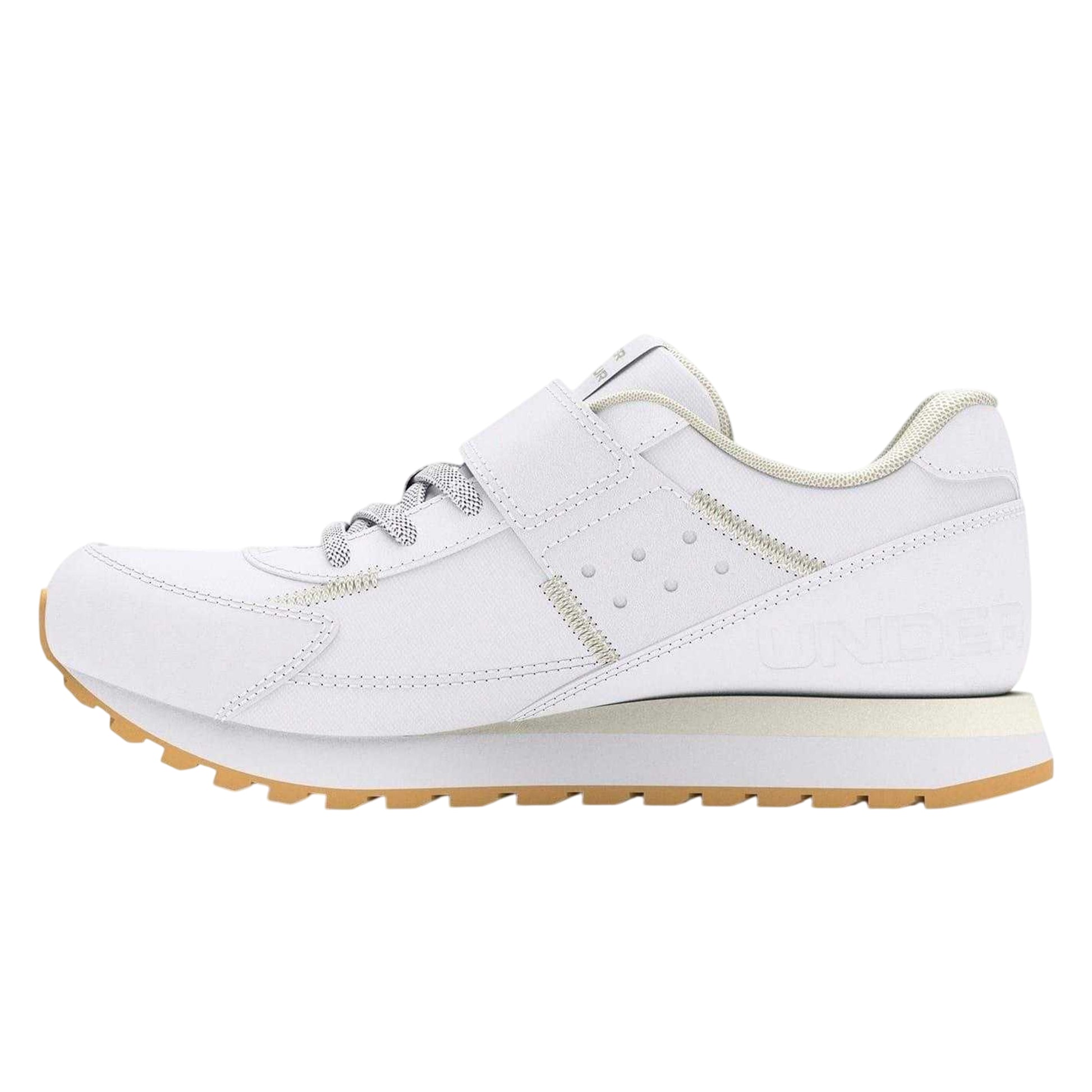 White - Back - Under Armour Childrens-Kids Essential Running Trainers