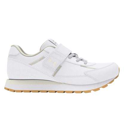 White - Side - Under Armour Childrens-Kids Essential Running Trainers