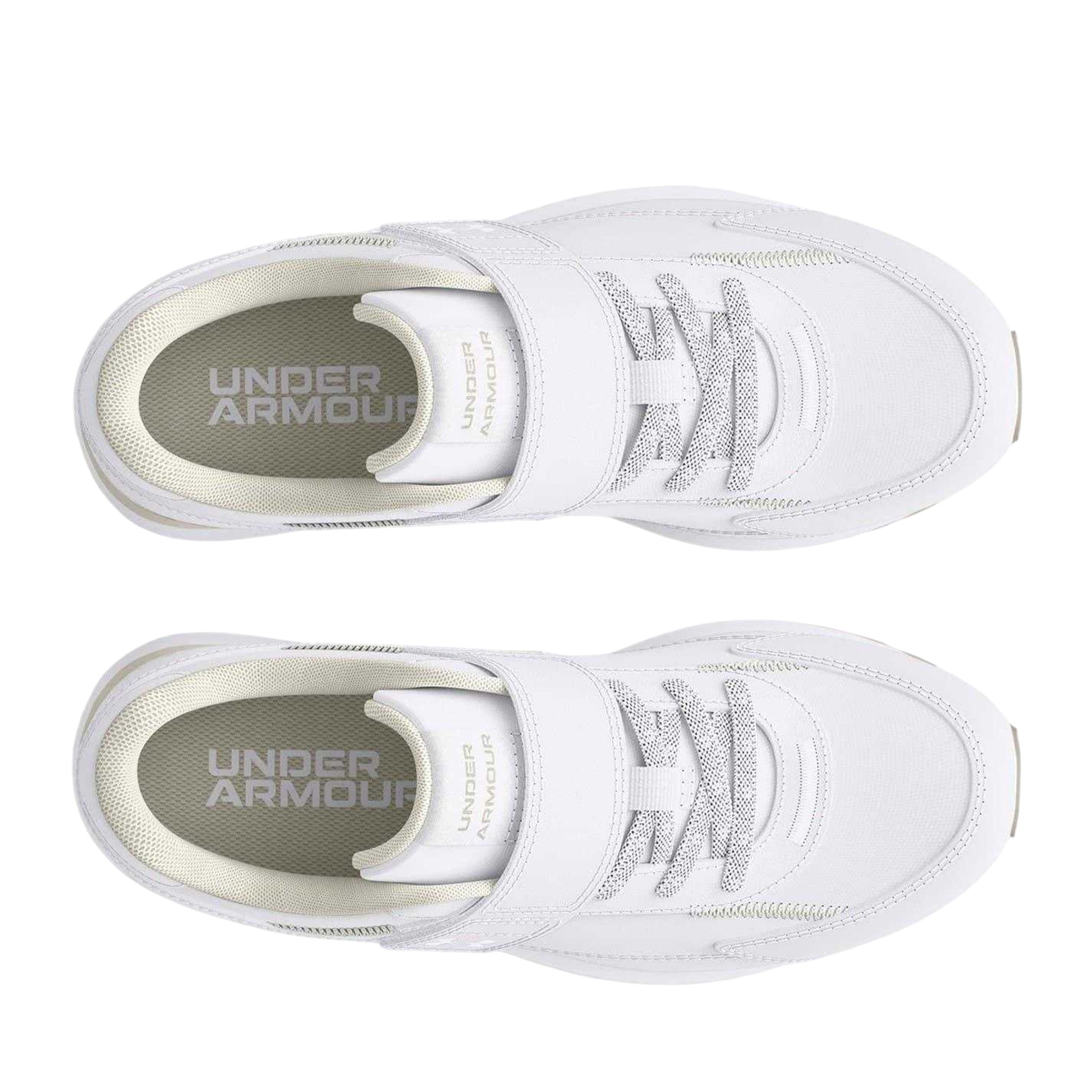 White - Lifestyle - Under Armour Childrens-Kids Essential Running Trainers