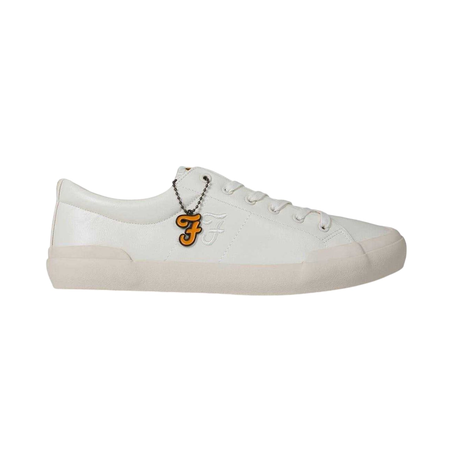White - Front - Farah Mens Dallas Trainers
