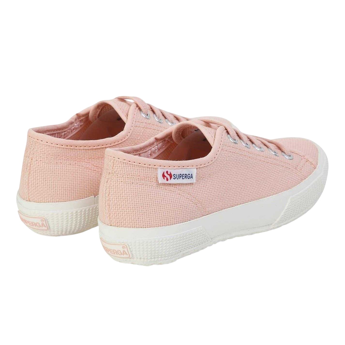 Pink Blush - Back - Superga Childrens-Kids 2725 Canvas Trainers