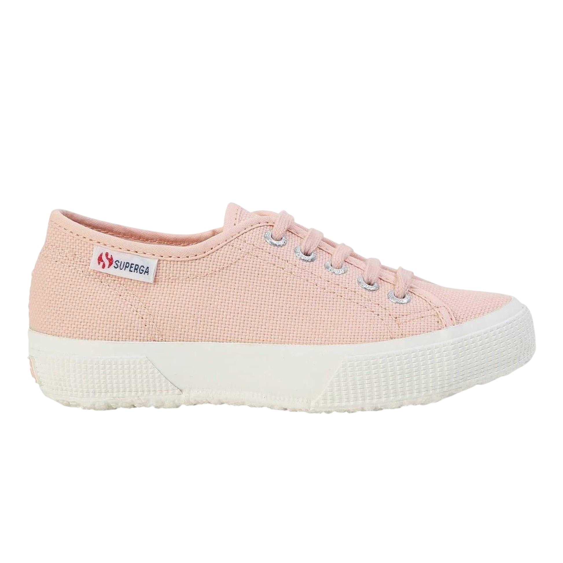 Pink Blush - Side - Superga Childrens-Kids 2725 Canvas Trainers