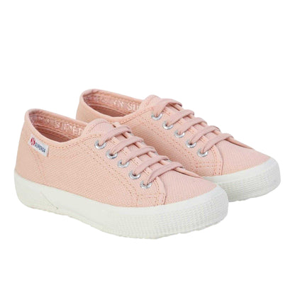 Pink Blush - Front - Superga Childrens-Kids 2725 Canvas Trainers