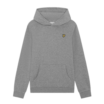 Grey - Front - Lyle & Scott Childrens-Kids Cotton Overhead Hoodie