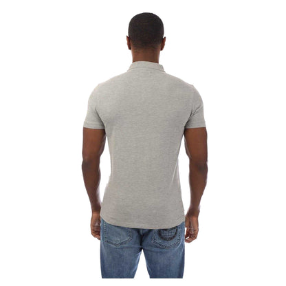 Light Grey Melange - Back - Aquascutum Mens Regular Short-Sleeved Polo Shirt