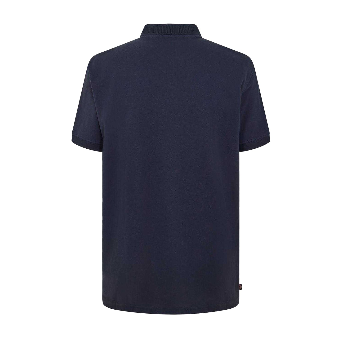 Navy - Back - Aquascutum Mens Regular Short-Sleeved Polo Shirt