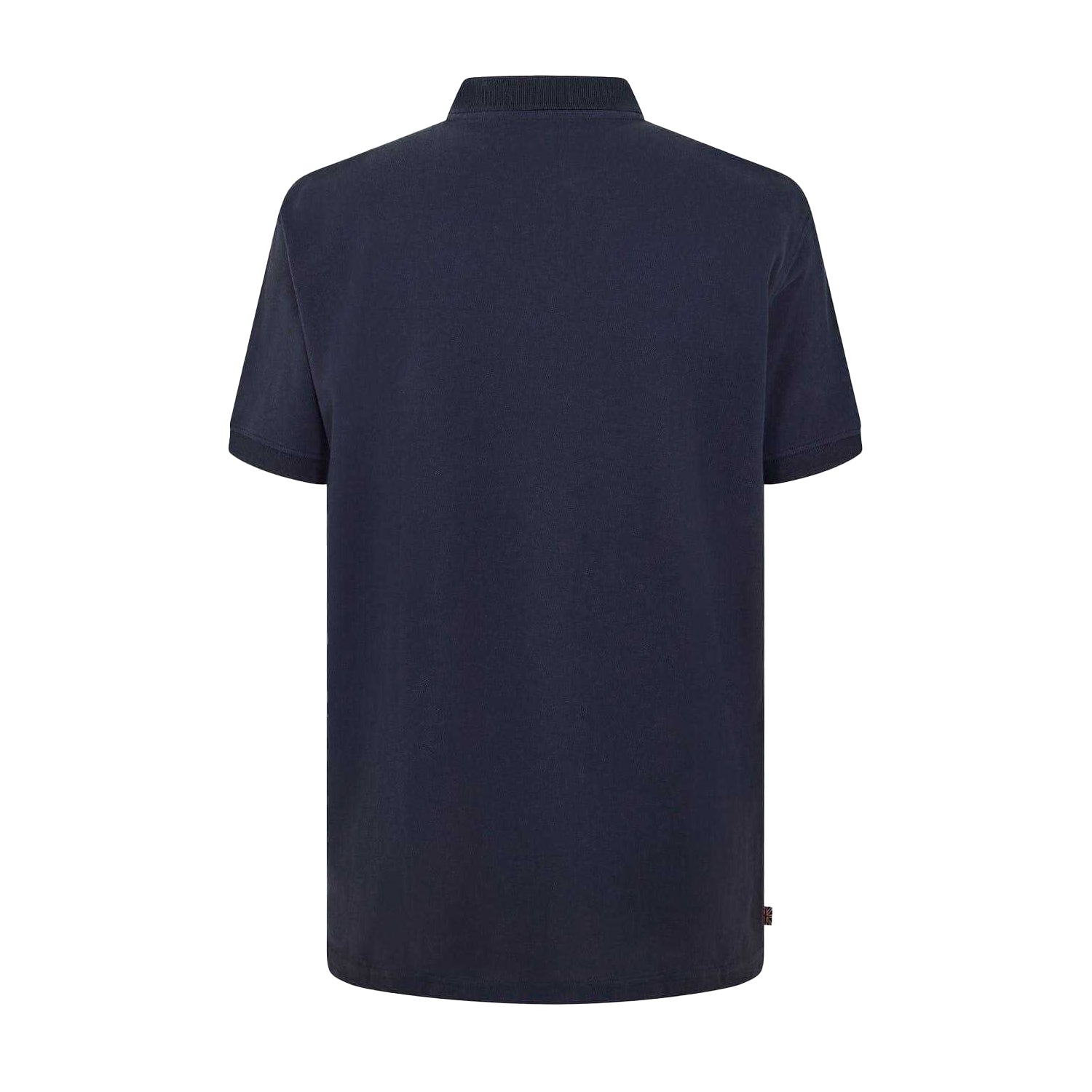 Navy - Back - Aquascutum Mens Regular Short-Sleeved Polo Shirt
