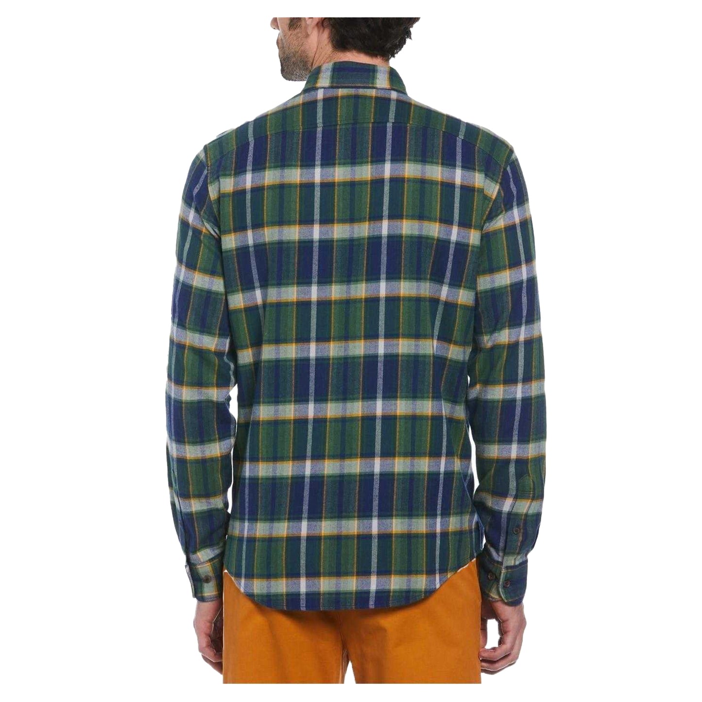 Medieval Blue-Green - Back - Original Penguin Mens Plaid Regular Shirt