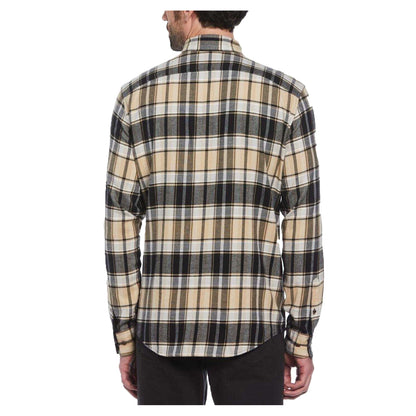 True Black-Beige - Back - Original Penguin Mens Plaid Regular Shirt