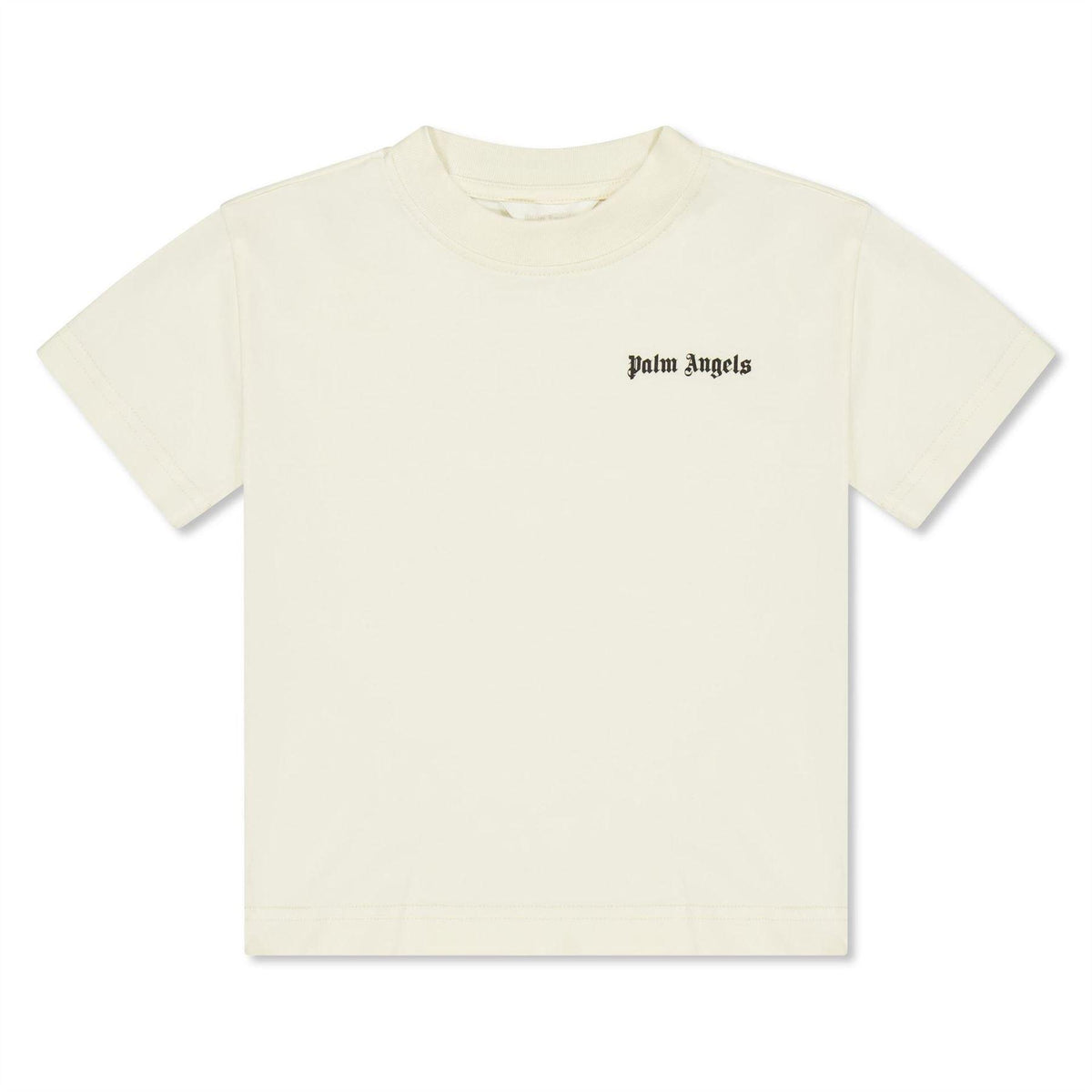 White - Front - Palm Angels Childrens-Kids Bear Crew Neck Regular T-Shirt (Pack of 2)