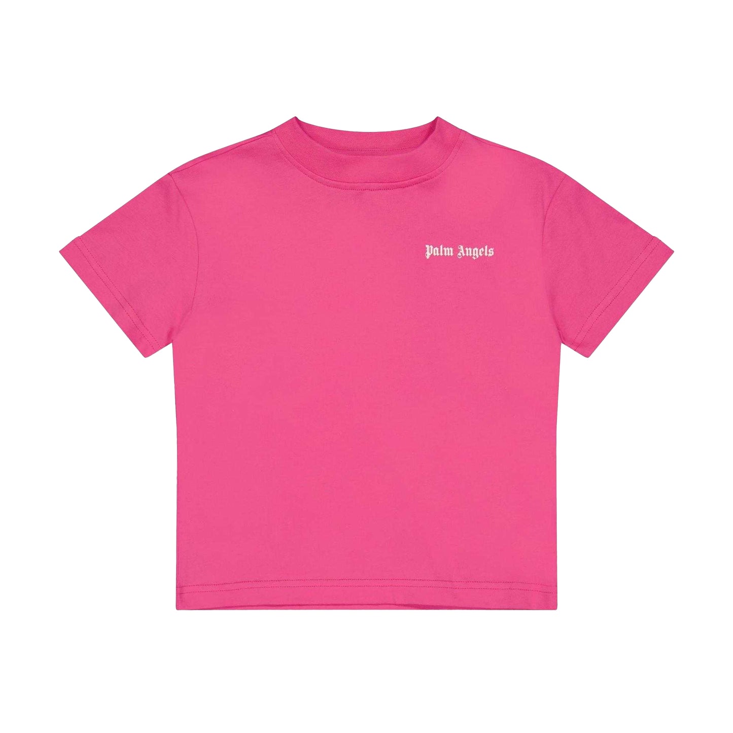 Pink - Front - Palm Angels Childrens-Kids Bear Crew Neck Regular T-Shirt (Pack of 2)