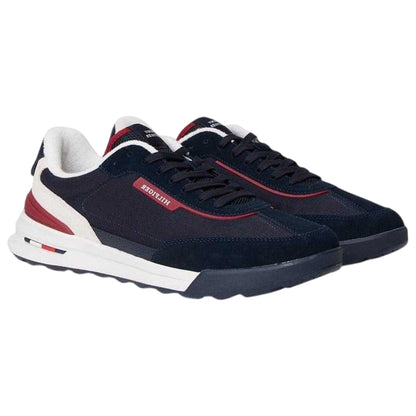 Navy - Front - Tommy Hilfiger Mens Suede Trainers
