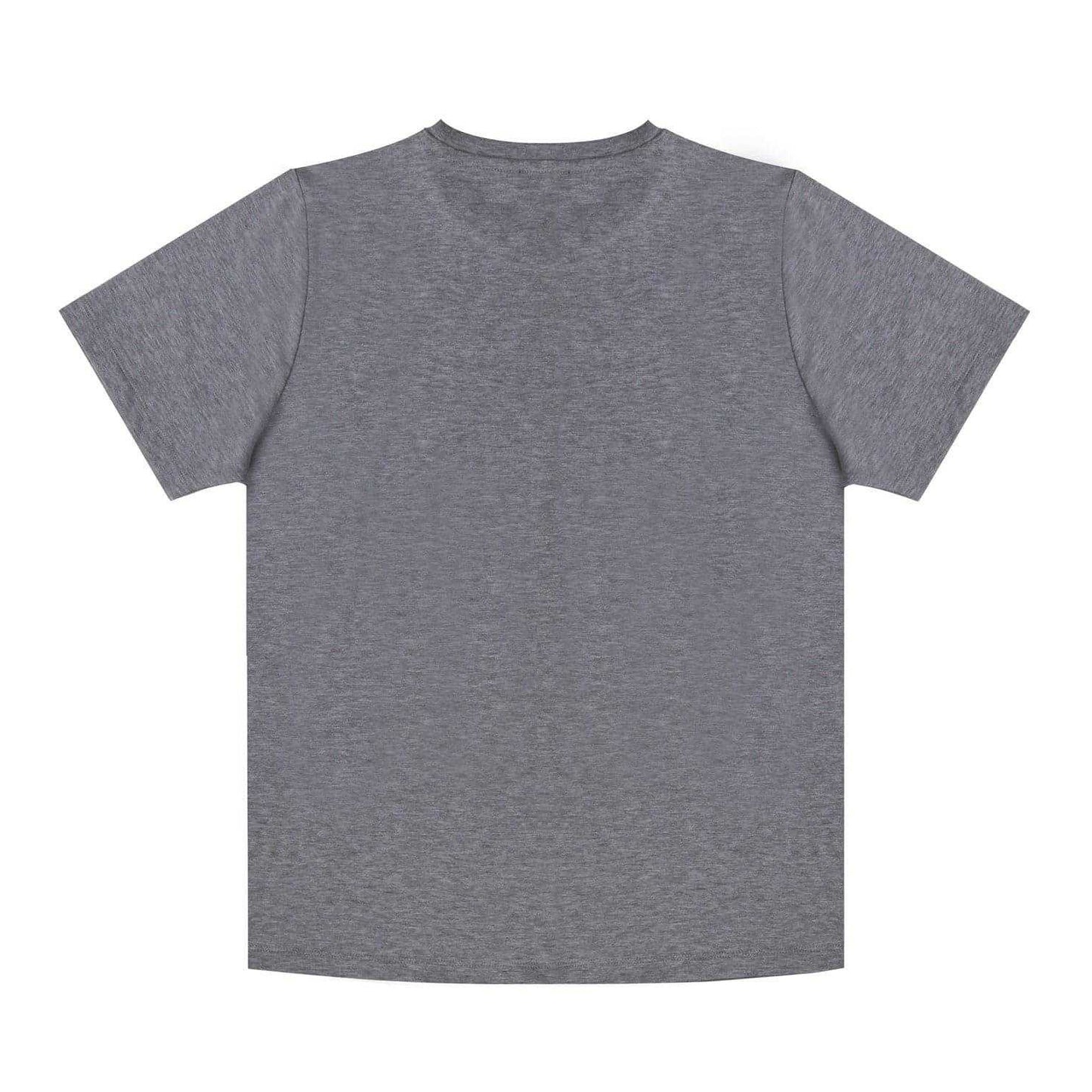 Grey - Back - Biba Womens-Ladies Crew Neck Regular T-Shirt