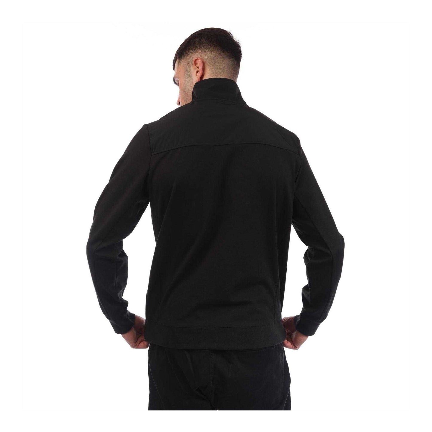 Black - Back - Lyle & Scott Mens Hybrid Sweatshirt