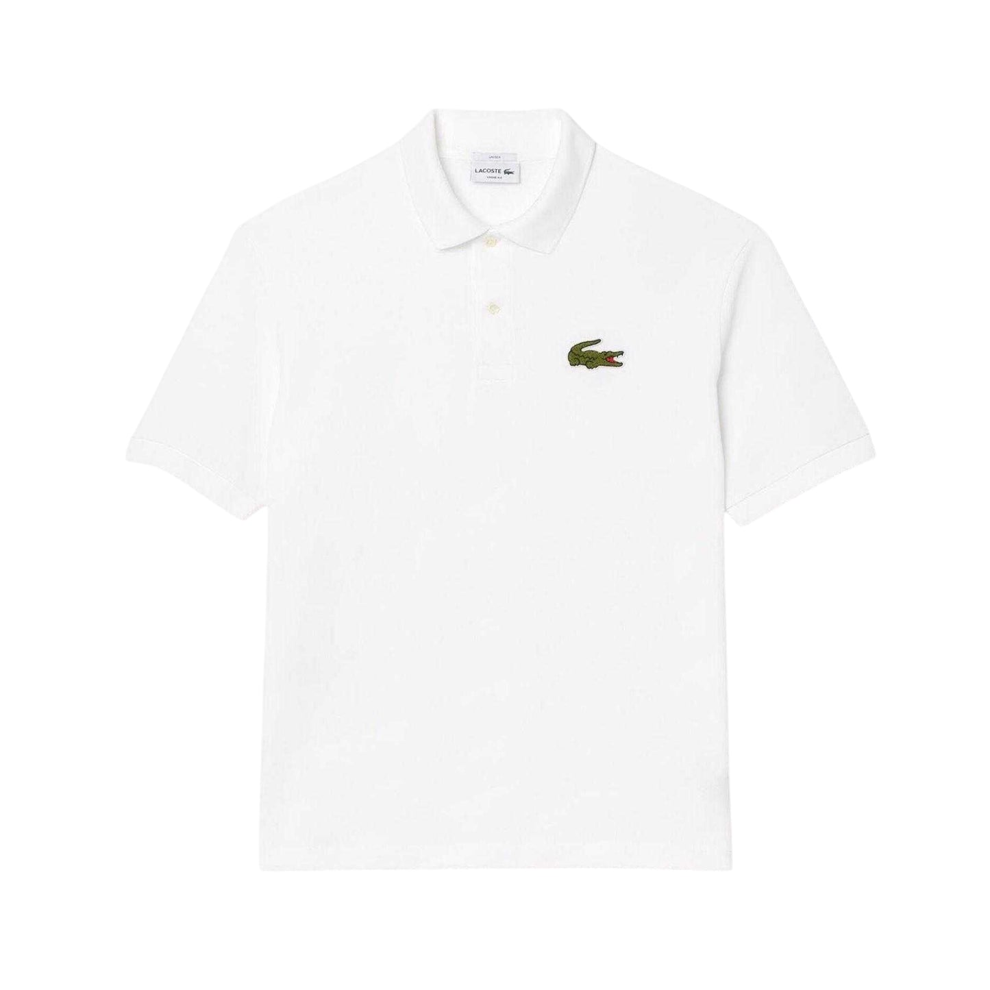 White - Front - Lacoste Mens L.12.12 Embroidered Logo Loose Fit Polo Shirt