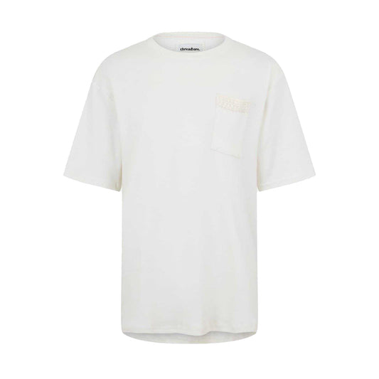 Ecru - Front - Threadbare Mens Dunedin Textured Knit Regular T-Shirt